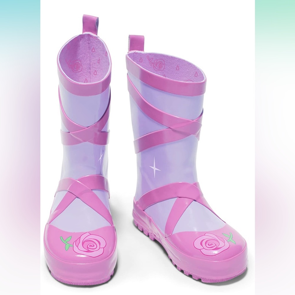Kidorable girls ballet rainboots - size US 7, EU 23